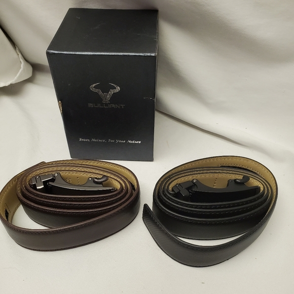 Mens leather rachet belts - Picture 2 of 8